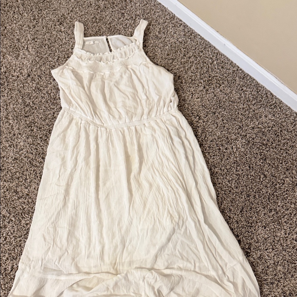 Maurices Cream Textured Sleeveless Maxi Dress